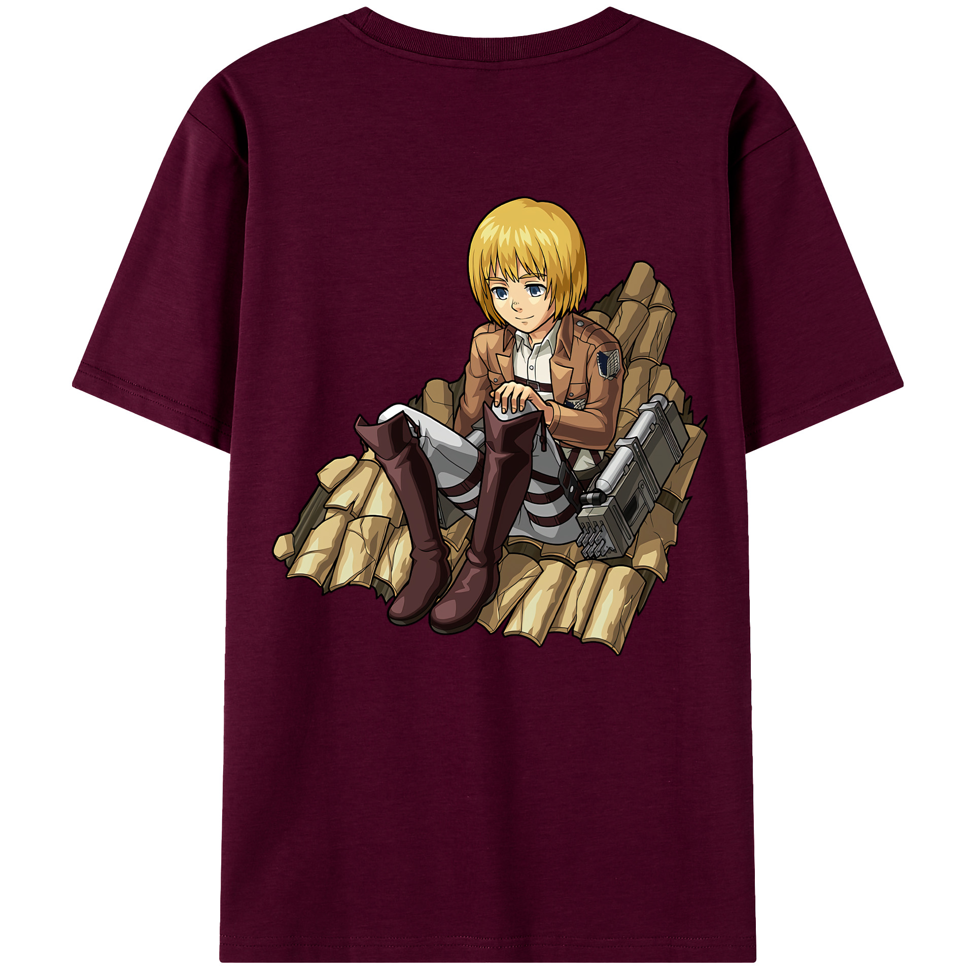（画像用） 進撃の巨人 アルミン·アルレルト Attack on Titan Armin Arlert レディース半袖Tシャツ(バックプリント)